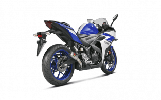 Akrapovic Slip-on Line RVS Einddemper zonder E-keur Yamaha YZF-R3 2015 2020